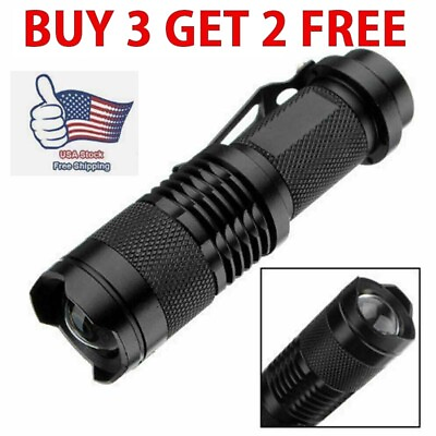 #ad #ad Super Bright LED Tactical Flashlight Military Grade Torch Small Handheld Light $4.99